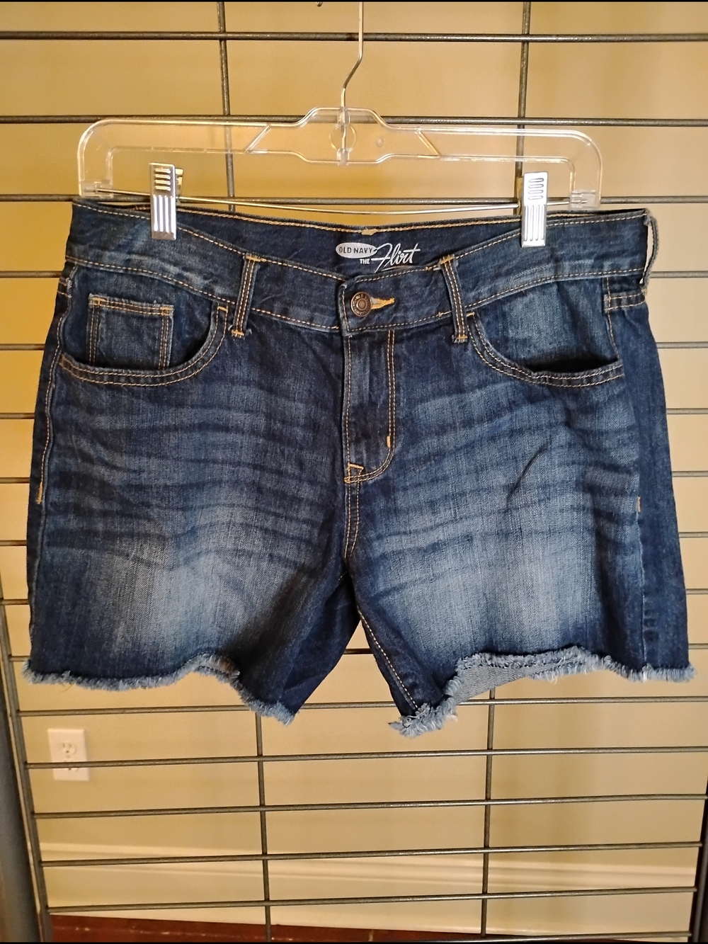 Old Navy The Flirt Dark Blue Denim Cutoff Shorts